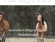 Tablet Screenshot of equinepodiotherapy.com.au